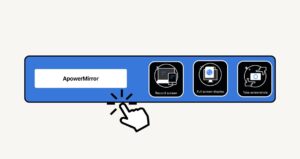 ApowerMirror cast sảtphone to PC, laptop computer and TV