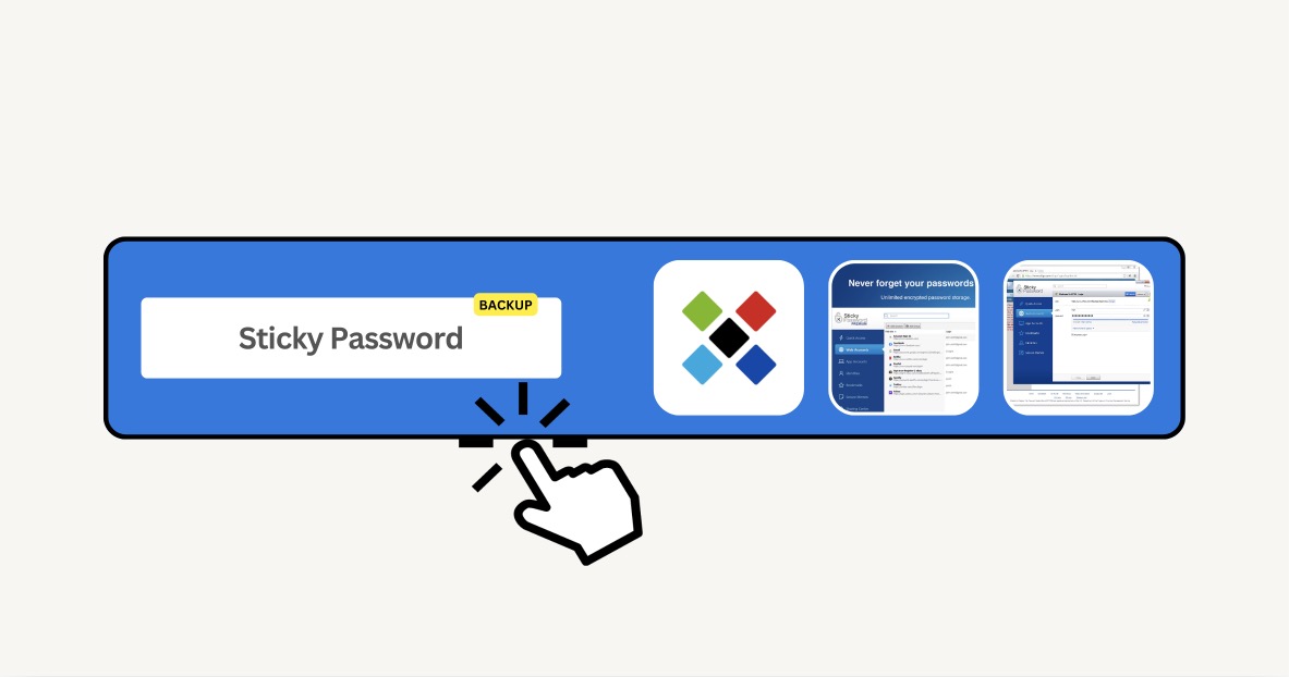 Save and Backup Password with Sticky Password