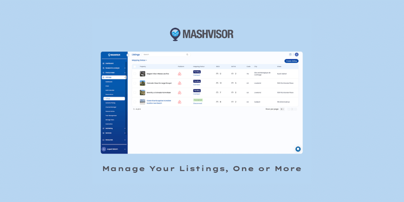 Mashvisor Vacation Rental Manager