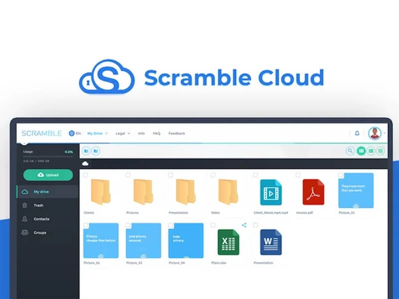 Scramble cloud cloud storage lifetime subscription